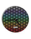 Chakra Colors Flower of Life 10 InchRound Wall Clock All Over Print-Wall Clock-TooLoud-White-Davson Sales
