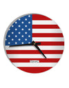 TooLoud USA Flag AOP 10 InchRound Wall Clock All Over Print-Wall Clock-TooLoud-White-Davson Sales