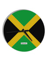 Jamaica Flag AOP 10 InchRound Wall Clock All Over Print-Wall Clock-TooLoud-White-Davson Sales