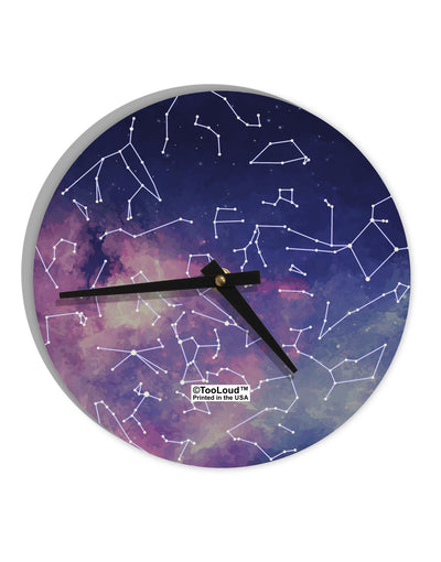 Constellations Color All Over 10 InchRound Wall Clock All Over Print-Wall Clock-TooLoud-White-Davson Sales