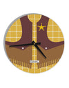 Cowboy Yellow AOP 10 InchRound Wall Clock All Over Print-Wall Clock-TooLoud-White-Davson Sales