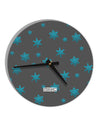 Snowflakes AOP 10 InchRound Wall Clock All Over Print-Wall Clock-TooLoud-White-Davson Sales