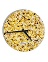 Popcorn All Over 10 InchRound Wall Clock All Over Print-Wall Clock-TooLoud-White-Davson Sales