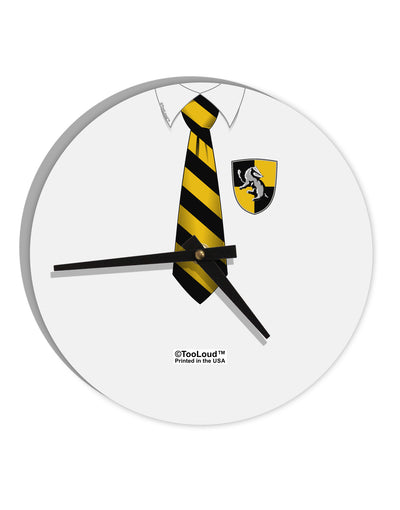 TooLoud Wizard Uniform Yellow and Black AOP 10 InchRound Wall Clock All Over Print-Wall Clock-TooLoud-White-Davson Sales