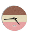 Horizontal Neapolitan Ice Cream 10 InchRound Wall Clock All Over Print by TooLoud-Wall Clock-TooLoud-White-Davson Sales