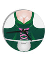 Sexy Dirndl Costume Green 10 InchRound Wall Clock All Over Print by TooLoud-Wall Clock-TooLoud-White-Davson Sales