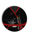 Ninja Red AOP 10 InchRound Wall Clock All Over Print-Wall Clock-TooLoud-White-Davson Sales