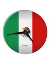 Mexico Flag AOP 10 InchRound Wall Clock All Over Print-Wall Clock-TooLoud-White-Davson Sales