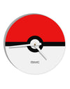 Sporty Red and White Circle 10 InchRound Wall Clock All Over Print-Wall Clock-TooLoud-White-Davson Sales