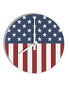 Stars and Stripes American Flag 10 InchRound Wall Clock All Over Print-Wall Clock-TooLoud-White-Davson Sales