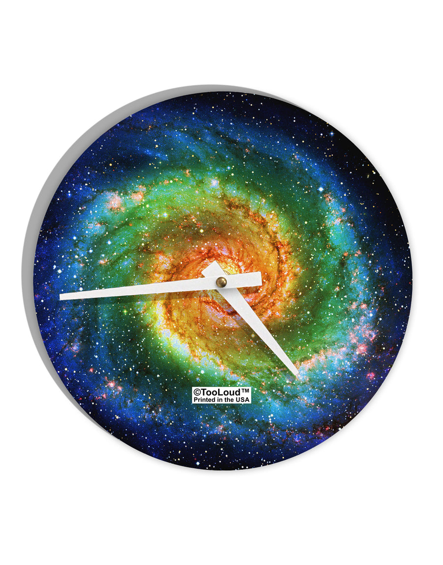 Rainbow Tie Dye Galaxy 10 InchRound Wall Clock All Over Print-Wall Clock-TooLoud-White-Davson Sales