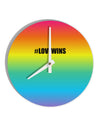 Rainbow Print - Hashtag Love Wins 10 InchRound Wall Clock All Over Print-Wall Clock-TooLoud-White-Davson Sales