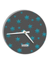 Snowflakes AOP 10 InchRound Wall Clock All Over Print-Wall Clock-TooLoud-White-Davson Sales