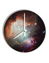 Space All Over 10 InchRound Wall Clock All Over Print by TooLoud-Wall Clock-TooLoud-White-Davson Sales