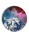 Fantasy Galactic Earth All Over 10 InchRound Wall Clock All Over Print by TooLoud-Wall Clock-TooLoud-White-Davson Sales