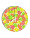 Colorful Citrus Fruits 10 InchRound Wall Clock All Over Print-Wall Clock-TooLoud-White-Davson Sales