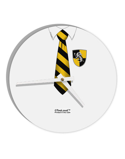 TooLoud Wizard Uniform Yellow and Black AOP 10 InchRound Wall Clock All Over Print-Wall Clock-TooLoud-White-Davson Sales