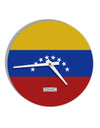 Venezuela Flag AOP 10 InchRound Wall Clock All Over Print-Wall Clock-TooLoud-White-Davson Sales