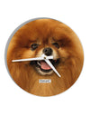 Adorable Red Pomeranian 10 InchRound Wall Clock All Over Print-Wall Clock-TooLoud-White-Davson Sales