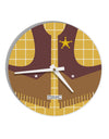 Cowboy Yellow AOP 10 InchRound Wall Clock All Over Print-Wall Clock-TooLoud-White-Davson Sales