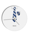 Wizard Uniform Blue and Silver AOP 10 InchRound Wall Clock All Over Print-Wall Clock-TooLoud-White-Davson Sales