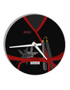 Ninja Red AOP 10 InchRound Wall Clock All Over Print-Wall Clock-TooLoud-White-Davson Sales