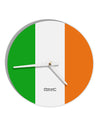 Irish Flag - Flag of Ireland 10 InchRound Wall Clock All Over Print-Wall Clock-TooLoud-White-Davson Sales