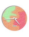 Rainbow Sherbet 10 InchRound Wall Clock All Over Print by TooLoud-Wall Clock-TooLoud-White-Davson Sales