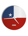 Chile Flag AOP 10 InchRound Wall Clock All Over Print-Wall Clock-TooLoud-White-Davson Sales