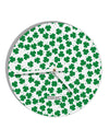 Find the 4 Leaf Clover Shamrocks 10 InchRound Wall Clock All Over Print-Wall Clock-TooLoud-White-Davson Sales