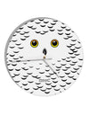 Snowy Owl Cute Animal Face 10 InchRound Wall Clock All Over Print-Wall Clock-TooLoud-White-Davson Sales
