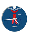 School Uniform Costume - Blue 10 InchRound Wall Clock All Over Print-Wall Clock-TooLoud-White-Davson Sales