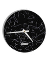 Constellations Black All Over 10 InchRound Wall Clock All Over Print-Wall Clock-TooLoud-White-Davson Sales