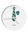 Wizard Uniform Green and Silver 10 InchRound Wall Clock All Over Print-Wall Clock-TooLoud-White-Davson Sales