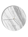 White Marble Pattern 10 InchRound Wall Clock All Over Print by TooLoud-Wall Clock-TooLoud-White-Davson Sales