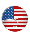 TooLoud USA Flag AOP 10 InchRound Wall Clock All Over Print-Wall Clock-TooLoud-White-Davson Sales