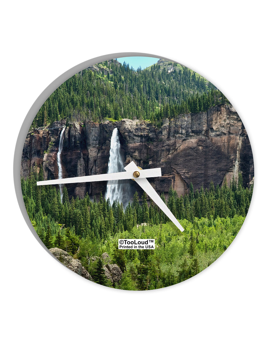 Nature Beauty - Cliffs 10 InchRound Wall Clock All Over Print by TooLoud-Wall Clock-TooLoud-White-Davson Sales