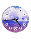 California Mountainscape 10 InchRound Wall Clock with Numbers All Over Print-Wall Clock-TooLoud-White-Davson Sales