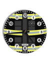 Firefighter Black AOP 10 InchRound Wall Clock with Numbers All Over Print-Wall Clock-TooLoud-White-Davson Sales