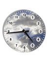 Blue Sky Silver Linings 10 InchRound Wall Clock with Numbers All Over Print-Wall Clock-TooLoud-White-Davson Sales