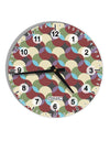 Geometric Abstract AOP 10 InchRound Wall Clock with Numbers All Over Print by TooLoud-Wall Clock-TooLoud-White-Davson Sales