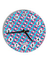 Crystalized Mosaic AOP 10 InchRound Wall Clock with Numbers All Over Print-Wall Clock-TooLoud-White-Davson Sales