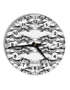 Tribal Pattern AOP 10 InchRound Wall Clock with Numbers All Over Print by TooLoud-Wall Clock-TooLoud-White-Davson Sales