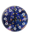 Underwater Ocean View Clownfish 10 InchRound Wall Clock with Numbers All Over Print-Wall Clock-TooLoud-White-Davson Sales