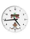 Lil Cookie In The Oven - Maternity AOP 10 InchRound Wall Clock with Numbers All Over Print-Wall Clock-TooLoud-White-Davson Sales