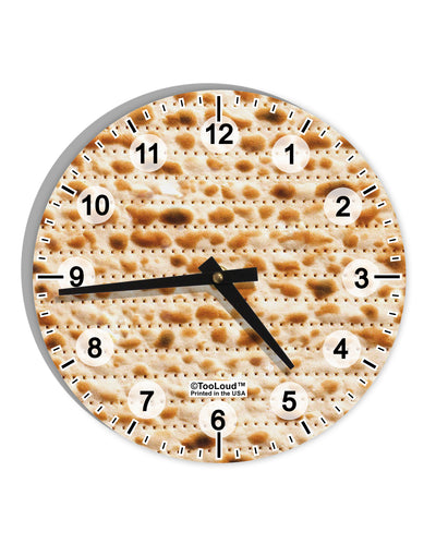 Matzo 10 InchRound Wall Clock with Numbers All Over Print-Wall Clock-TooLoud-White-Davson Sales