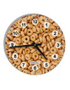 Breakfast Cereal All Over 10 InchRound Wall Clock with Numbers All Over Print-Wall Clock-TooLoud-White-Davson Sales