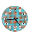 Swimming Fish Optical Illusion 10 InchRound Wall Clock with Numbers All Over Print-Wall Clock-TooLoud-White-Davson Sales