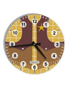 Cowboy Yellow AOP 10 InchRound Wall Clock with Numbers All Over Print-Wall Clock-TooLoud-White-Davson Sales