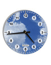 Clouds All Over 10 InchRound Wall Clock with Numbers All Over Print-Wall Clock-TooLoud-White-Davson Sales